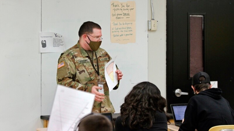 National Guard Soldiers Help Schools with Teacher Shortage