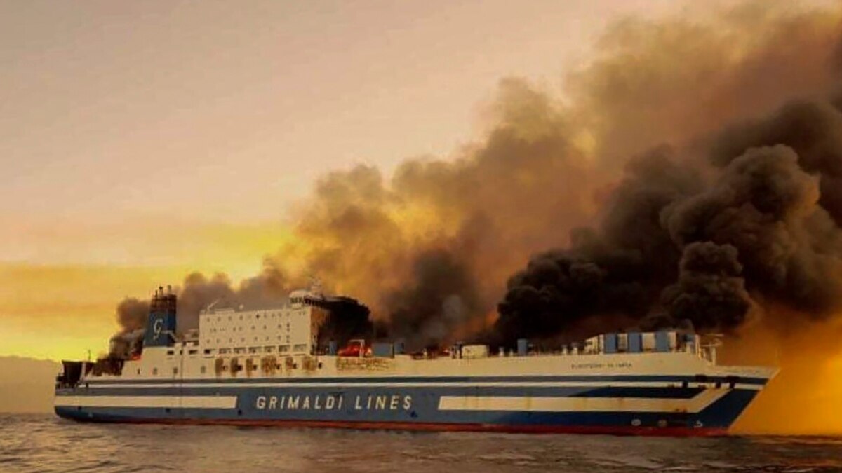 Greek Rescuers Search Burning Ferry for 12 Missing People - Vimarsana News