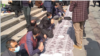 تجمع اعتراضی معلمان در مقابل وزارت آموزش و پرورش در تهران- منبع: رسانه‌های اجتماعی
