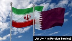 پرچم‌های ایران و قطر