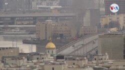 Video muestra incendio cerca de la oficina de inteligencia de Ucrania en Kiev