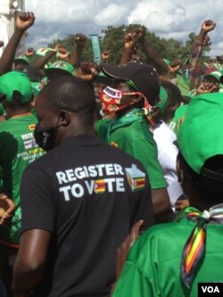 Zanu PF Supporters Attending A By-election Rally in Zimbabwe