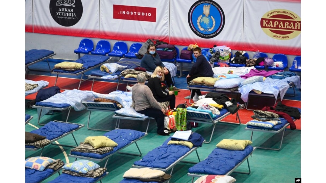 Donetsk va Luganskda uysiz qolgan odamlar, Taganrog, Rossiya, 21-fevral, 2022