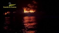 Yunanistan’da Feribot Alev Aldı 