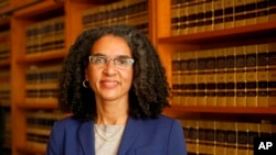 FILE - Leondra Kruger, an associate justice of the Supreme Court of California, is pictured in San Francisco, Feb. 3, 2022. Kruger is among those whose names have been floated as a possible replacement for retiring U.S. Supreme Court Justice Stephen Breyer.