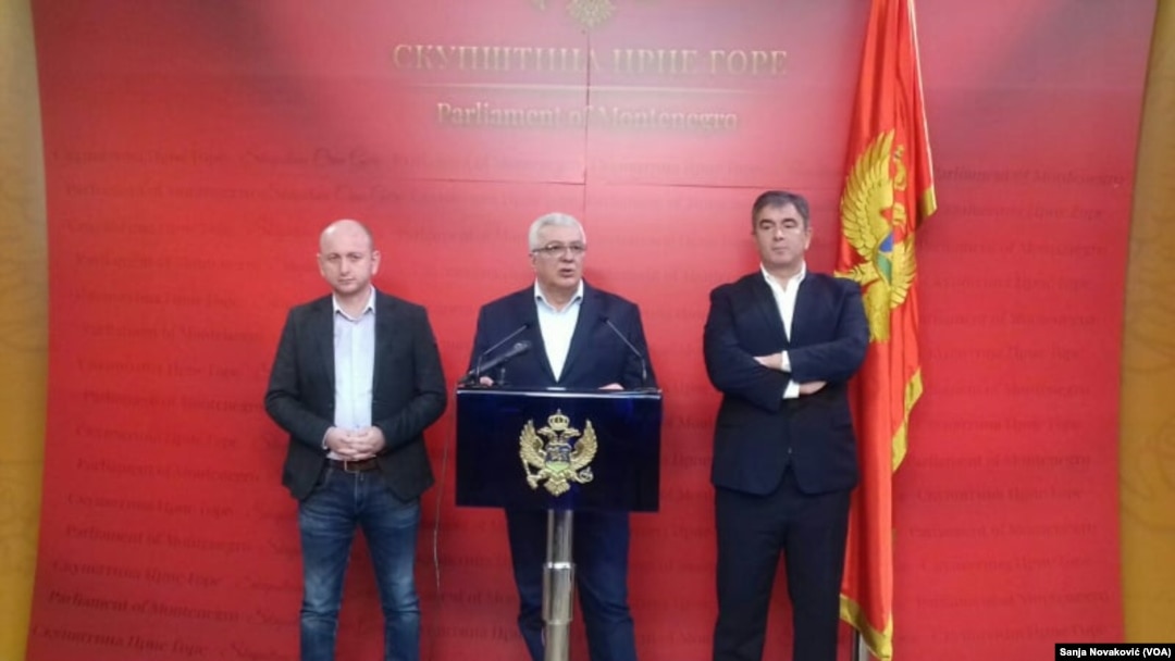 Lideri Demokratskog fronta u Podgorici najavaljuju blokadu međugradskih saobraćajnica, 23. februara 2021.
