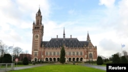 FILE - A general view of the International Court of Justice (ICJ) in The Hague, Netherlands, December 9, 2019.