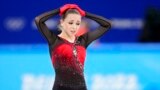 Vận động viên Kamila Valieva của Nga tại Olympics mùa đông ở Bắc Kinh, 7/2/2022. 