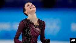 Ana Ščerbakova posle današanjeg nastupa u Pekingu (Foto: AP/David J. Phillip)