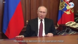 Putin: “he tomado la decisión de una operación militar”