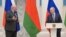 Владимир Путин и Александр Лукашенко, 18 февраля 2022 г.