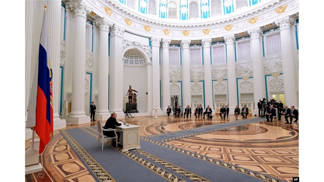 Rossiya Xavfsizlik kengashi majlisi, Moskva, 21-fevral, 2022