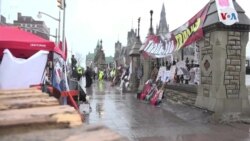 Arrestan a manifestantes anti vacuna en Canadá 