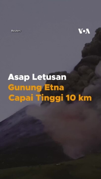 Letusan Gunung Etna Capai Ketinggian 10 Kilometer