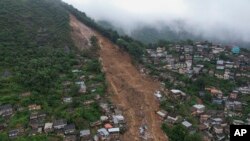 Deslizamento de terra na cidade de Petrópolis, Rio de Janeiro, Brasil