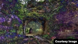 This image, entitled "A Recent Entrance to Paradise," was created by an artificial intelligence power system called the "Creativity Machine." The machine was created by Stephen Thaler, a scientist and developer of neural networks. (Photo Credit: Stephen T