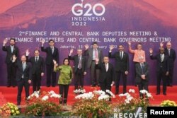 Pertemuan para menteri keuangan dan gubernur bank sentral G20 di Jakarta, 17 Februari 2022. (Foto: Hafidz Mubarak A via REUTERS)