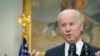 El presidente Joe Biden habla sobre Ucrania en la Sala Roosevelt de la Casa Blanca, el viernes 18 de febrero de 2022, en Washington.