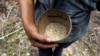 Un agricultor sostiene granos de maíz secos, donados por las reservas de alimentos del Programa Mundial de Alimentos (PMA) de las Naciones Unidas. [Foto de archivo]