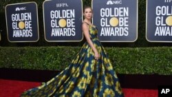 Taylor Swift llega a la 77 entrega anual de los Premios Golden Globe en el Hotel Beverly Hilton. Beverly Hills, California, 5-1-20. (Foto de Jordan Strauss / Invision / AP).