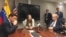 La esposa de Juan Guaidó, Fabiana Rosales, se reunió en Washington D.C. con la comunidad venezolana y miembros del cuerpo diplomático del gobierno interino en Estados Unidos. [Foto: Alejandra Arredondo, VOA].
