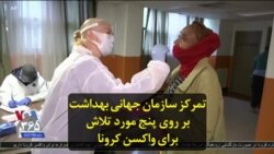 تمرکز سازمان جهانی بهداشت بر روی پنج مورد تلاش برای واکسن کرونا