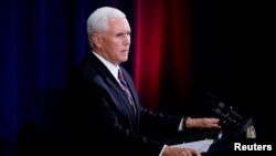 El vicepresidente de EE.UU., Mike Pence, dice que la Fuerza Espacial anunciada por el presidente Donald Trump es necesaria para el "nuevo campo de batalla".