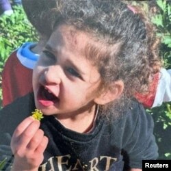 FILE —Undated handout picture of Israeli hostage Abigail Edan, 4, who was released after being taken hostage during the October 7 attack by Palestinian militant group Hamas obtained by Reuters on November 26, 2023.