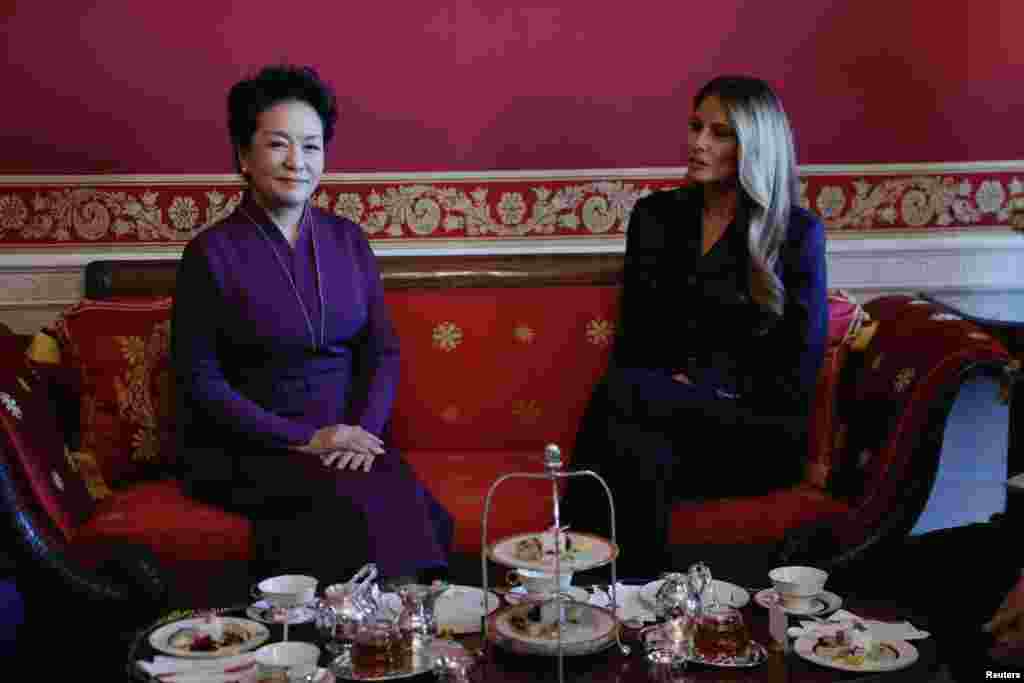 US President Donald Trump and China's President Xi Jinping meet at the White House