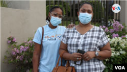 Las hermanas Gordon viajaron más de 300 kilómetros para encontrar empleos en Managua. Foto Houston Castillo, VOA.