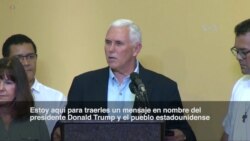 Pence: "Estaremos con ustedes hasta que la democracia sea restaurada en Venezuela"