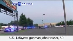 U.S.: Lafayette gunman John Houser, 59, opens fire in Louisiana movie theater killing 2 VOA60 World 07-24