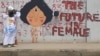 Obra "The Future is Female" da grafiteira e artista plástica angolana Sarhai Costa