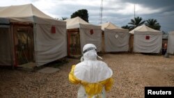 Centre de traitement du virus Ebola à Beni, en RDC, le 30 mars 2019.