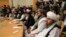 Anggota delegasi Taliban menghadiri konferensi internasional tentang Afghanistan di Moskow pada 20 Oktober 2021. (Foto: Alexander Zemlanichenko/AFP)
