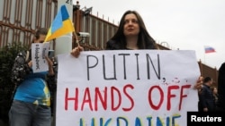 Кипр: акция протеста против российского вторжения в Украину (архивное фото) 