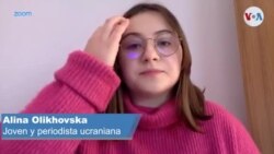 La joven periodista ucraniana Alina Olikhovska habla sobre la situación en su país