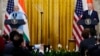 22일 미국을 국빈 방문한 나렌드라 모디 인도 총리(왼쪽)과 조 바이든 미국 대통령이 백악관에서 기자회견을 하고 있다.