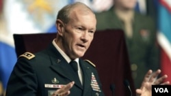 Pimpinan Gabungan Kepala Staff Angkatan Bersenjata Amerika, Jendral Martin Dempsey (File: dok).