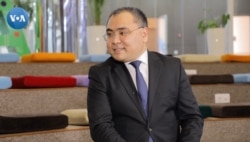 Uzbekistan's Innovation Minister Ibrokhim Abdurakhmonov. (VOA)