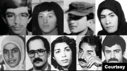 Images of some of the Iranian political prisoners who rights groups say were among thousands of jailed dissidents killed by Iran's Islamist rulers in 1988. (Courtesy - Amnesty International) 