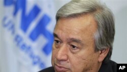 Komisaris Tinggi UNHCR, Antonio Guterres: Krisis baru tahun lalu menyebabkan tingginya jumlah pengungsi dalam 10 tahun terakhir (foto: dok.).