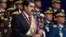 El presidente venezolano, Nicolás Maduro, pronuncia un discurso durante una ceremonia para celebrar el aniversario No. 81 de la Guardia Nacional en Caracas. Foto de archivo del 4 de agosto de 2018.