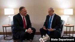دیدار ماه گذشته نخست وزیر اسرائیل و وزیر خارجه آمریکا در لیسبون پرتغال