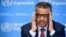 Generalni direktor SZO Tedros Adanom Gebrejesus tokom redovnog brigfinga za novinare u Ženevi (Foto: AFP)