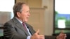 L'ancien président George W. Bush s'exprime lors d'un entretien à la George W. Bush Presidential Library, à Dallas, Texas, le 18 avril 2018.
