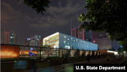 중국 남부 광저우의 미국 영사관. 미 대사관 제공 사진. 