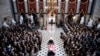 The flag-draped casket of late U.S. Representative Elijah Cummings (D-MD) is carried through National Statuary Hall during a memorial service at the U.S. Capitol in Washington.