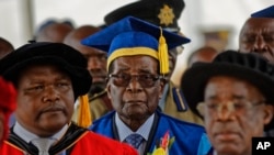 Le président Robert Mugabe, Harare, Zimbabwe, 17 novembre 2017.