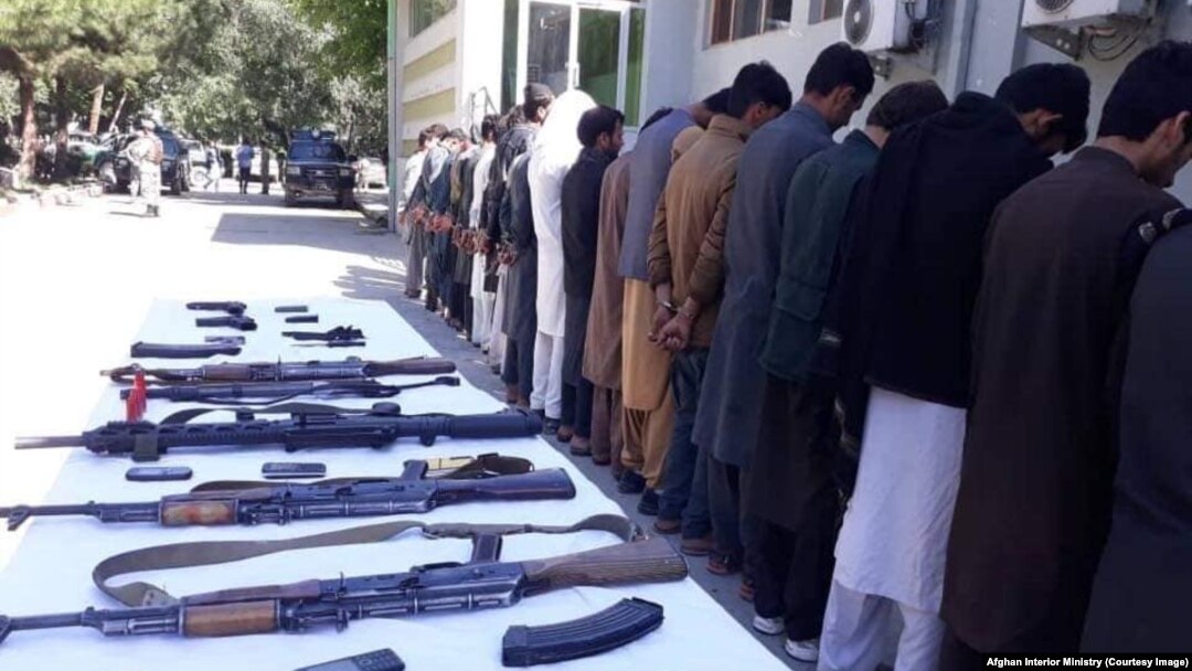 Afghan authorities detained scores of people, including policemen, for celebrating with gunfire their national team's victory against Pakistan on Friday, May 25. 2019.